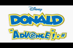 Donald Duck Advance title screen for GameBoy Advance
